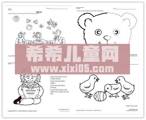 美国学龄前儿童作业纸4.jpg 美国学龄前儿童作业纸4.jpg